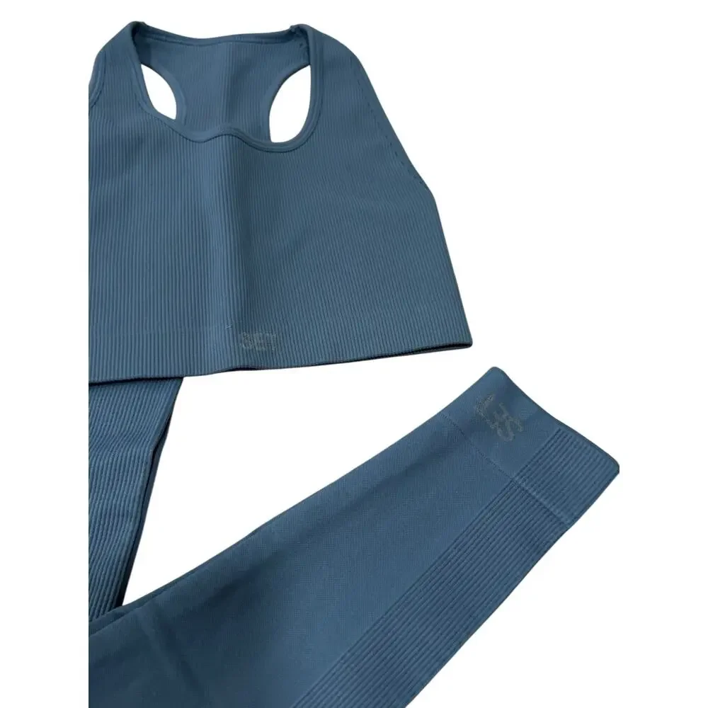 SET Active 2 Piece Set Racerback Bra Top and Canyon Hi Rise Legging Sculptflex